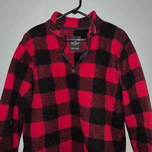 Mens Buffalo Plaid Fleece Jacket